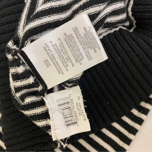 Bcbgmaxazria Stripe Turtle Neck Sweater - Picture 7 of 8